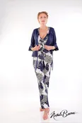 3/4 Bell Sleeve Crop Jacket - Amalfi