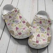 Grape Wine And Cheese Gift For Lover Classic Crocs