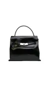Buckle Front Mini Hand Bag