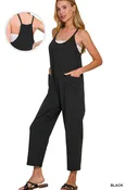 Cotton Jumpsuit Black