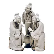 3 Unpainted Scholars 4″ Figurine