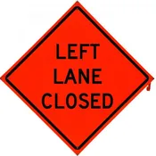 LEFT LANE CLOSED AHEAD Vinyl N - B NV4848LLCOC