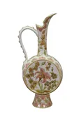 Antique 19th Century Hungarian Zsolnay Pecs Porcelain Faience Ewer Pitcher 16