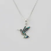 Abalone Hummingbird Necklace
