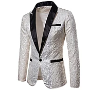 2018 Luxury Men Suit Tuxedo Blazer Slim Fit Suit Unique Mens Male Blazers Dress Jackets Wedding Party Shows Costume