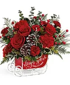 TELEFLORA VINTAGE SLEIGH RIDE BOUQUET