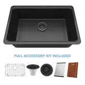 Lexicon 1030 Dual-Mount Workstation Quartz Sink + Accessory Package
