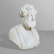 Carrara Marble Bust of an Elder