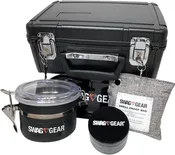Locking Stash Box Combo - Smell Proof Stash Box Combo - Large Stash Box with Stash Jar Grinder and Rolling Tray Odor Proof