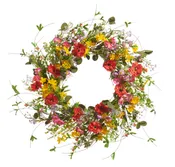 24" Colorful Floral Wreath