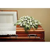 ALL WHITE CASKET SPRAY