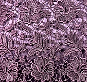 Plum Purple Floral Guipure — Mendel Goldberg Fabrics NYC