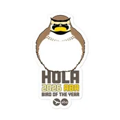 Horned Lark Borb Sticker