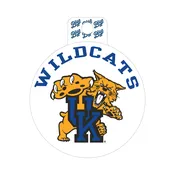 Wildcats Vintage Mascot Sticker