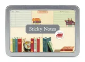 Cavallini & Co. Sticky Notes in a Tin - Library Books