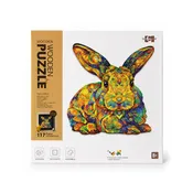 2DWP Rabbit 177-Piece  Wooden Puzzle Set