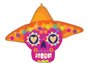 2 Sided Bold Sugar Skull Foil Balloon