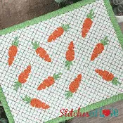 Carrot PDF Downloadable Mug Rug Pattern