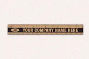 Metal Rulers - Black on Gold - 6" x 7/8"