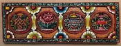 Carved Wood Wall Panel Auspicious Symbols - 104