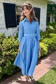 Audrey Dress - Solid-Chambray