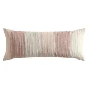 Sand Stripes Blush Lumbar Pillow Cover