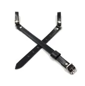 Hat Accessory: 3 PC Strap, Color: Black, Two Straps with Leather Keeper