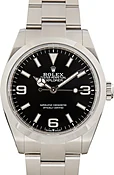 Pre-Owned Steel Rolex Explorer 40 Ref 224270 Black Dial