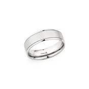 7.0mm Brushed Center with Polished Edge Wedding Band