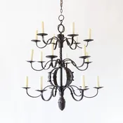 3 Tier Iron Flemish Chandelier