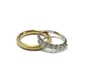 3/4 Carat Platinum & Diamond Wedding Band