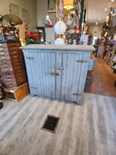 Primitive gray chippy paint cabinet — Simply Rescued