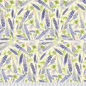 Calico Horses by Lorraine Turner : Lupine Valley in Cream : Free Spirit