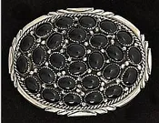 Black Onyx Oval Cluster