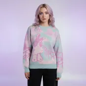 Stardust Mysteria Bunny knitted crew neck sweater