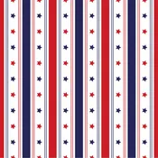 4th of July Horizontal Stars and Stripes Pattern Vinyl 12" x 12"