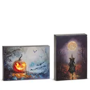 10" Lighted Spooky Night Block - Assorted Styles, Sold Separately