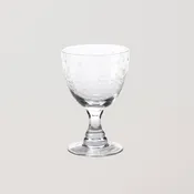 Spring Leaves Cut Design Red Wine Glass