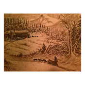 Alaskan folk art drawings titled Yukon Territory c.1880