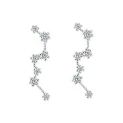 Crystal Pave Constellation Ear Crawler Stud Earrings
