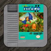 Adventure Island II NES Drink Coaster