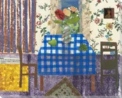 Abode Table and Chairs Wrapped Canvas Giclee Print Wall Art
