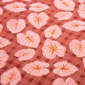 Pink Palaka Kalo Kapa Moe - Hawaiian Bamboo Swaddle Blanket