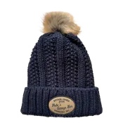 PGB Dark Blue Beanie w/Pom — Pete's Garage Bar