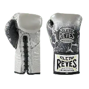 Cleto Reyes Professional Boxing Gloves – Silver/Black Steel Snake
