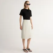 Alba Asymmetric Vegan Leather Skirt