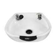 White 8100 Stationary Porcelain Shampoo Bowl