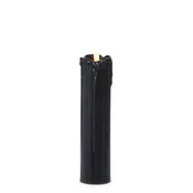 2" X 8" Black Drip Candle