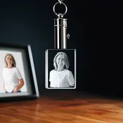 2D Memory Crystal™ - Keychain - Rectangle