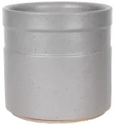 Banded Cylinder - Matte Gray